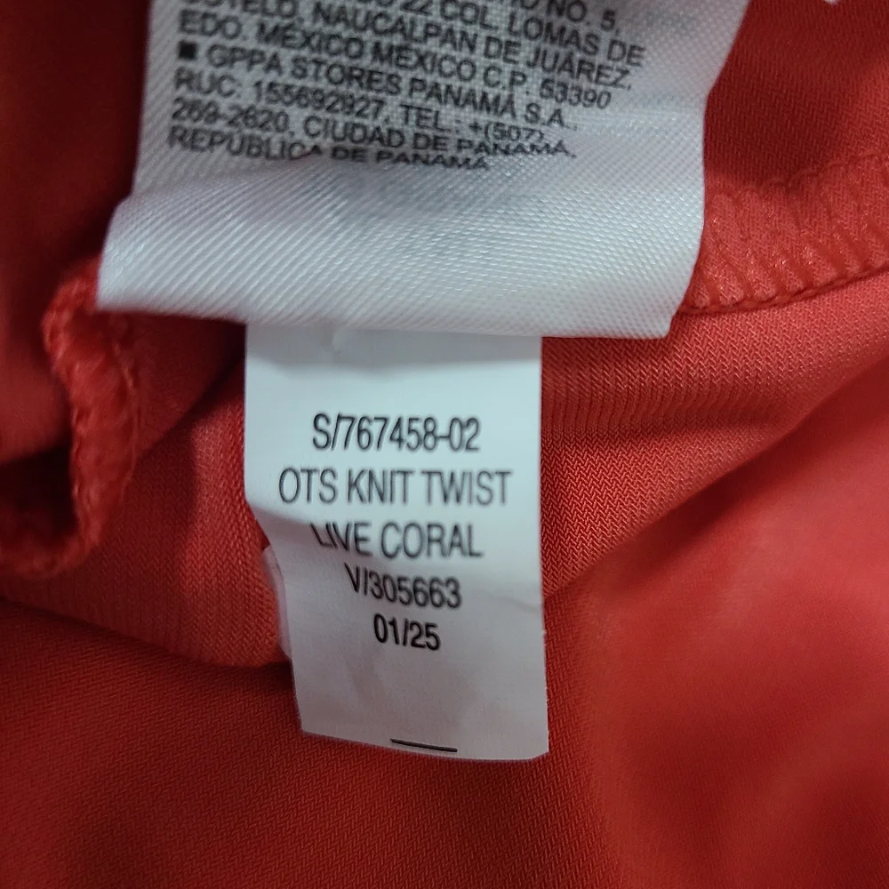 Old Navy The Occasion Off-Shoulder Twist Front Maxi Dress Live Coral XL Tall NWT - Picture 9 of 11